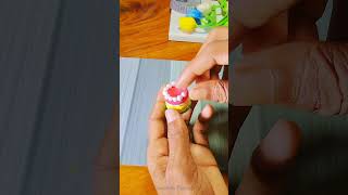 সুপার প্লে দিয়ে কেক বানানো easy to make cake with super clay drawing art shorts [upl. by Manbahs]