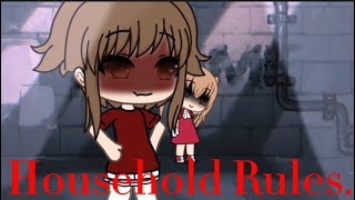 Household Rules⚠️gacha life mini movie🍿Horror [upl. by Grantham447]