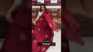 Designer Vichitra silk sarees collections for booking visits [upl. by Nayllij]