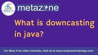 What is downcasting in java [upl. by Pero819]