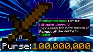 The 100 Million Jerry Sword Hypixel Skyblock [upl. by Hurd520]