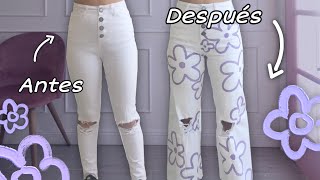 DIY from Skinny Jeans to Wide Leg Jeans [upl. by Arrehs]