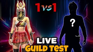 1v1 GUILD TEST FOR MY NEW GUILD  WHO WILL WIN  noor56 livestream girlgamer freefiremax live [upl. by Fosdick]