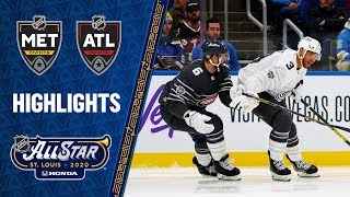 Pastrnak Duclair lead Atlantic AllStars over Metro [upl. by Nashom733]