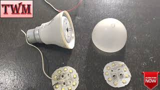 LED BULB से 9W LED TESTER कैसे बनाये DRIVER CIRCUIT से 9W LED KIT TEST amp CHECKTECHWITHMANISH1405 [upl. by Cela]