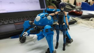 Megahouse Variable Action Ghost in the Shell Tachikoma and Motoko Kusanagi Figure Review [upl. by Olodort]