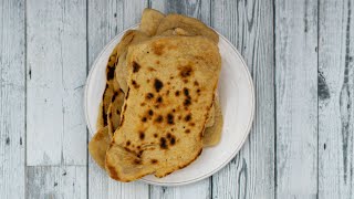 Sourdough NAAN BREAD  Recipe for flatbread with sourdough starter [upl. by Llenehc]