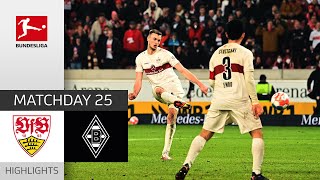 VfB Stuttgart  Borussia Mgladbach 32  Highlights  Matchday 25 – Bundesliga 202122 [upl. by Enoyrt]