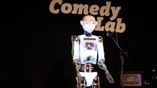 Comedy robot metal tested at the Barbican [upl. by Aphrodite]