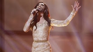 Conchita Wurst ganadora de Eurovisión 2014 [upl. by Atiugal]