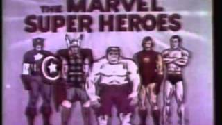 Marvel Super Heroes 1966  INTRO IN COLOR AND A CAPTAIN AMERICA BIO [upl. by Haliehs]