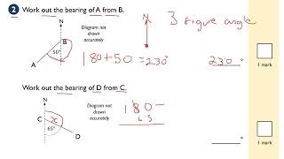 Bearings KS3 Maths GCSE 91 Maths Higher and Foundation Maths Grade 45 Maths [upl. by Hoskinson]