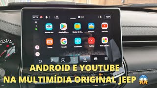 Transforme a Multimídia Original do JEEP COMPASS 2022 e JEEP RENEGADE em Youtube Netflix Android [upl. by Aikemat]