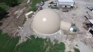 1000 ton ammonium nitrate storage dome Inflation [upl. by Raimondo]