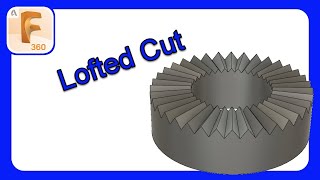 Fusion 360 Quick Tips  Serrated Washer Using Loft To A Point  fusion360 [upl. by Ycart]