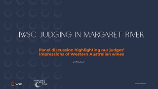 IWSC 2024 Wine Judging in Margaret River judges panel discussion on Western Australian wines [upl. by Aekan]