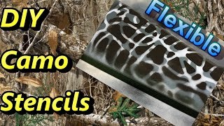 DIY Flexible Camo stencils  patterns Perfect home made Camo [upl. by Nhtanhoj]