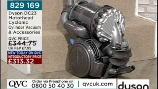 Dyson DC23 Motorhead Vacuum Cleaner Being Demonstrated On QVC UK [upl. by Tito918]