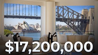 Inside this 2 Storey Sydney Penthouse with THE BEST VIEWS of the Opera House  McMahons Point NSW [upl. by Ihsorih]