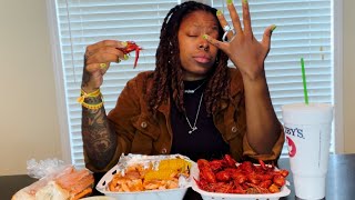 AM I GETTING A DIVORCE  HAPPY PRIDE MONTH  SEAFOOD MUKBANG [upl. by Ennahgiel]