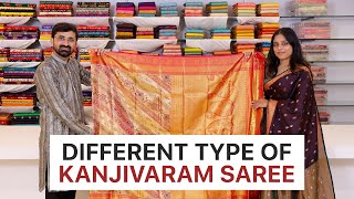 Different Types of Kanjivaram Sarees with Price  Tissue Kanjeevaram Low range Bridal Saree [upl. by Elleinwad996]