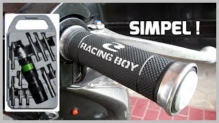 Cara Melepas dan Pasang Handgrip Motor Supra X 125 Helm in Racing Boy RCB [upl. by Royce761]