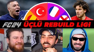 TÜM AVRUPA ÜLKELERİ ÇARKTA EURO ELEMELERİNDEN SEÇTİK  FC 24 ÜÇLÜ REBUILD LİGİ [upl. by Adyahs158]