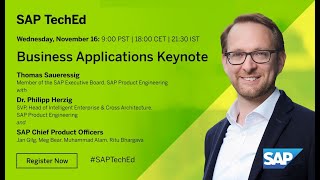 SAP TechEd in 2022 Business Applications Keynote [upl. by Lund]