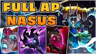 FULL AP Nasus Top Lane Build  Liandrys Malignance Blackfire Torch  Insane Burst Damage [upl. by Bellanca903]