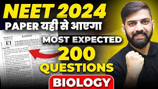 NEET Biology Most Expected Questions 2024  Biology Full Syllabus Mock test for NEET 2024  200 MCQ [upl. by Aralomo]