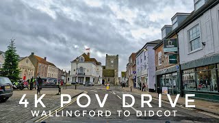 4K POV Drive  Wallingford to Didcot  120fps  Christmas Eve Drive  Rural Oxfordshire [upl. by Booze]