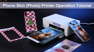 How to Use OopsparK Phone Skin Printer  Mini Mobile Back Film DIY Photo Printing Machine Tutorial [upl. by Jennifer]