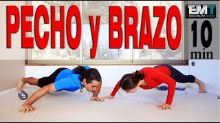 Ejercicios para PECHO y BRAZOS  Día 10 Cuerpo Perfecto en 4 semanas [upl. by Odrarebe]