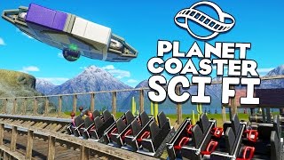 Planet Coaster Gameplay  Wooden Coaster Alien Attack  Lets Play Planet Coaster Part 14 [upl. by Dlonra]