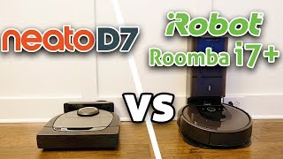 Neato D7 vs Roomba i7 Robot Vacuum Comparison [upl. by Natsuj]