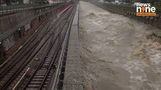 River Gushes Through Vienna as Region Braces for Floods  News9 [upl. by Bullivant]