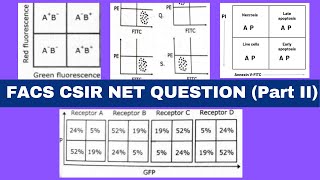 Flow cytometry data analysis FACS solved questions CSIR NET Life sciences Learn in under 10 mins [upl. by Uolymme]