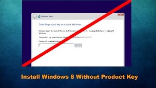 How To Install Windows 81 without a Product Key [upl. by Nowyt]