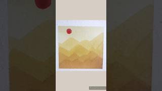 Relaxing Monochromatic Watercolour mountains watercolorart watercolor relaxing [upl. by Eekorehc]