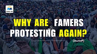 Why are Farmers Protesting in Delhi  In Telugu  Delhi Chalo March Farmers’ Protests 2OTara IAS [upl. by Attolrahc]