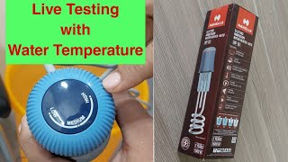 Live Testing of Havells HP15 Auto Cut Off Immersion Water Heater 1500 watt by Emm Vlogs [upl. by Noired]