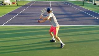 Dominic Thiem with Karen Abgarovich Khachanov [upl. by Reyam891]