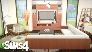 REAL SECTIONAL COUCH Living Room  Dream Home Decorator Sims 4 Room Building No CC Shorts [upl. by Rosana]