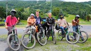 BMX RIDERS ATTEMPT TO RIDE DOWNHILL MTB FOR THE FIRST TIME [upl. by Georgeta]