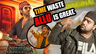 SHAHZADA TRAILER REACTION REVIEW  Kartik Aaryan VS Allu Arjun Comparison  FILMI JUNGLE HINDI 2023 [upl. by Frank970]