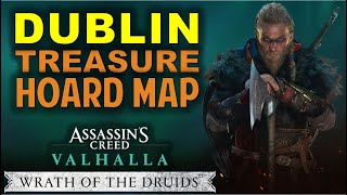 Dublin Treasure Hoard Map Location amp Solution  AC Valhalla Wrath of the Druids Ireland Guide [upl. by Alida]