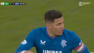 Tavernier goal Celtic 21 Rangers Highlights Premiership 2023 [upl. by Ode]