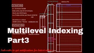 Multilevel Indexing part 3ExampleGate Question [upl. by Kermy173]