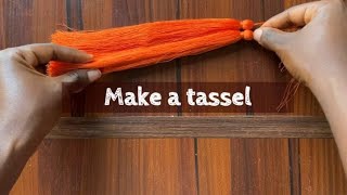 HOW TO MAKE A TASSEL FOR YOUR BEADED BAG  FOR BEGINNERS ONLY [upl. by Sandeep]