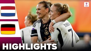 Germany vs Netherlands  Highlights  UEFA Womens Nations League Third Place 28022024 [upl. by Ltney]